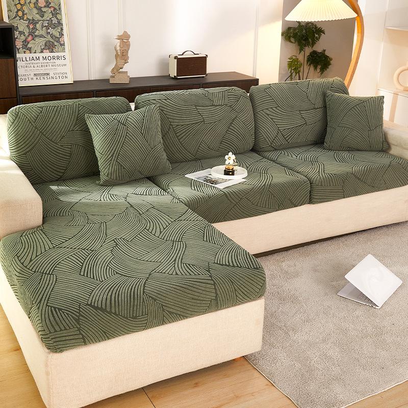 Жаккардовый толстый чехол для подушки сиденья дивана, съемный эластичный секционный чехол для дивана, чехлы для мебели, защита от пыли, подходит для домашних животных