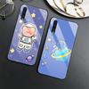 Cute Bear Moon Astronaut Case For Samsung Galaxy A71 A72 A70 A73 A53 A13 5g A03 A22 A21s A03 Core A42 A52 Glass Cover Coque Capa