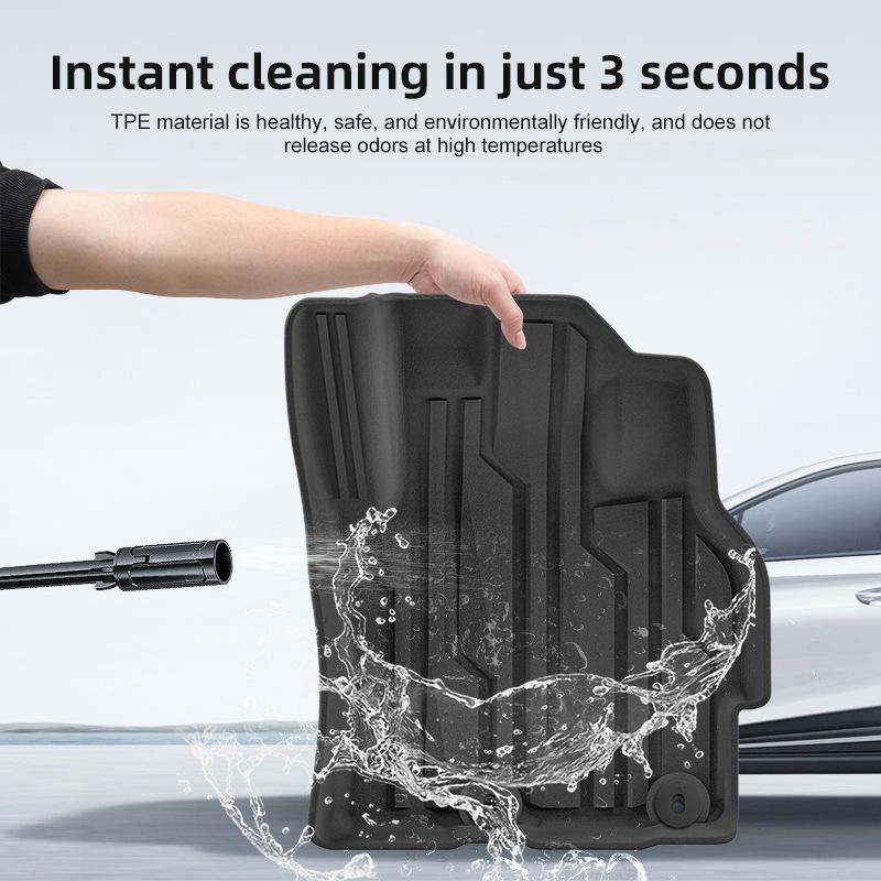 Экологичные коврики из ТПЭ для Mitsubishi Mirage моделей 2011-2023, включая коврик в багажник