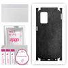 apgo Protective Skin Sticker for the Back+sides Compatible with Realme 8s 5G, Full Wrap Film, Foil, Vinyl - Pattern Black Leather