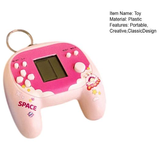 Мини Ручная Игровая Брелок-брелок Ретро Джойстик Игрушка Подвеска для Сумок Рюкзаков Креативный Электронный Гаджет Новинка Подарок для Детей Подростков Геймеров