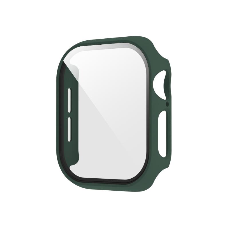 Tempered Glass+Case for Apple Watch Ultra 4 3 2 49 45 41 40 44 42 46mm PC Bumper Protector Cover for iWatch 12 11 10 SE 9 8 7 6 7