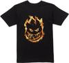Spitfire Wheels 451 Flames Футболка для скейтборда Черная Размер L