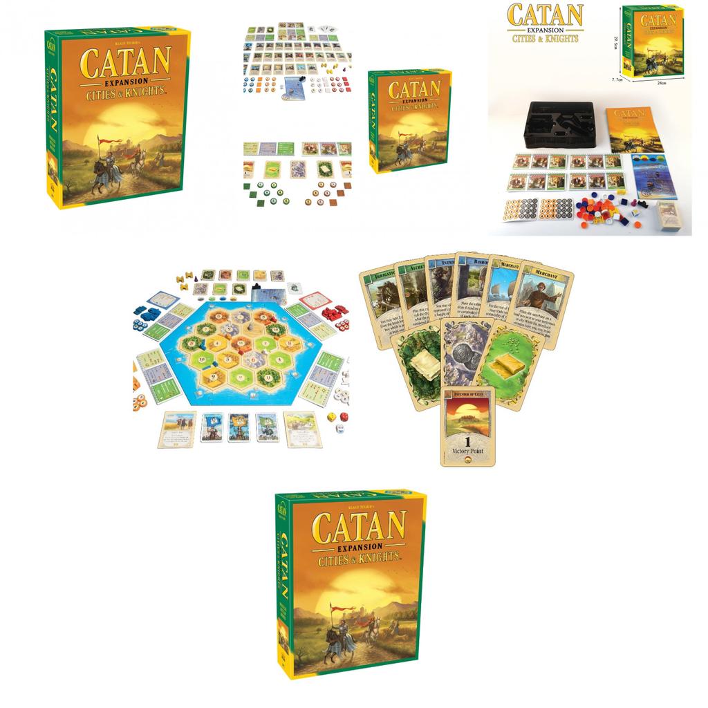 Дополнение к настольной игре Catan Набор для 5-6 игроков для семейного веселья и досуга Медная бумага и пластиковый материал