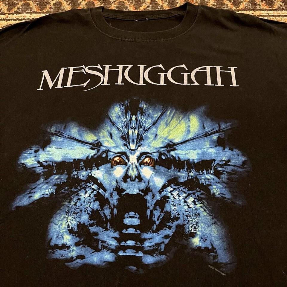 Новая Популярная Черная Футболка Meshuggah Хлопок Полный Размер S-5XL