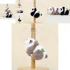 Adorable Realistic Panda Plush Keychain Stuffed Animal Souvenir With Short Plush