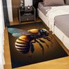 Bee Art Pattern Carpet for Living Room Bedroom Sofa Creative Doormat Home Decor Area Rugged Non-slip Mat Large Size