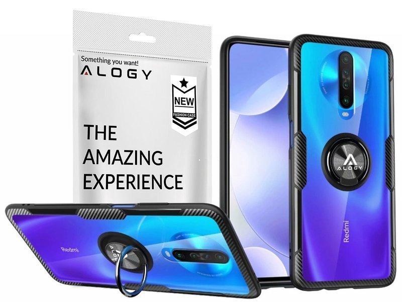 Etui Alogy Ring Holder Clear Armor Do Xiaomi Redmi K30/ Poco X2 Czarne