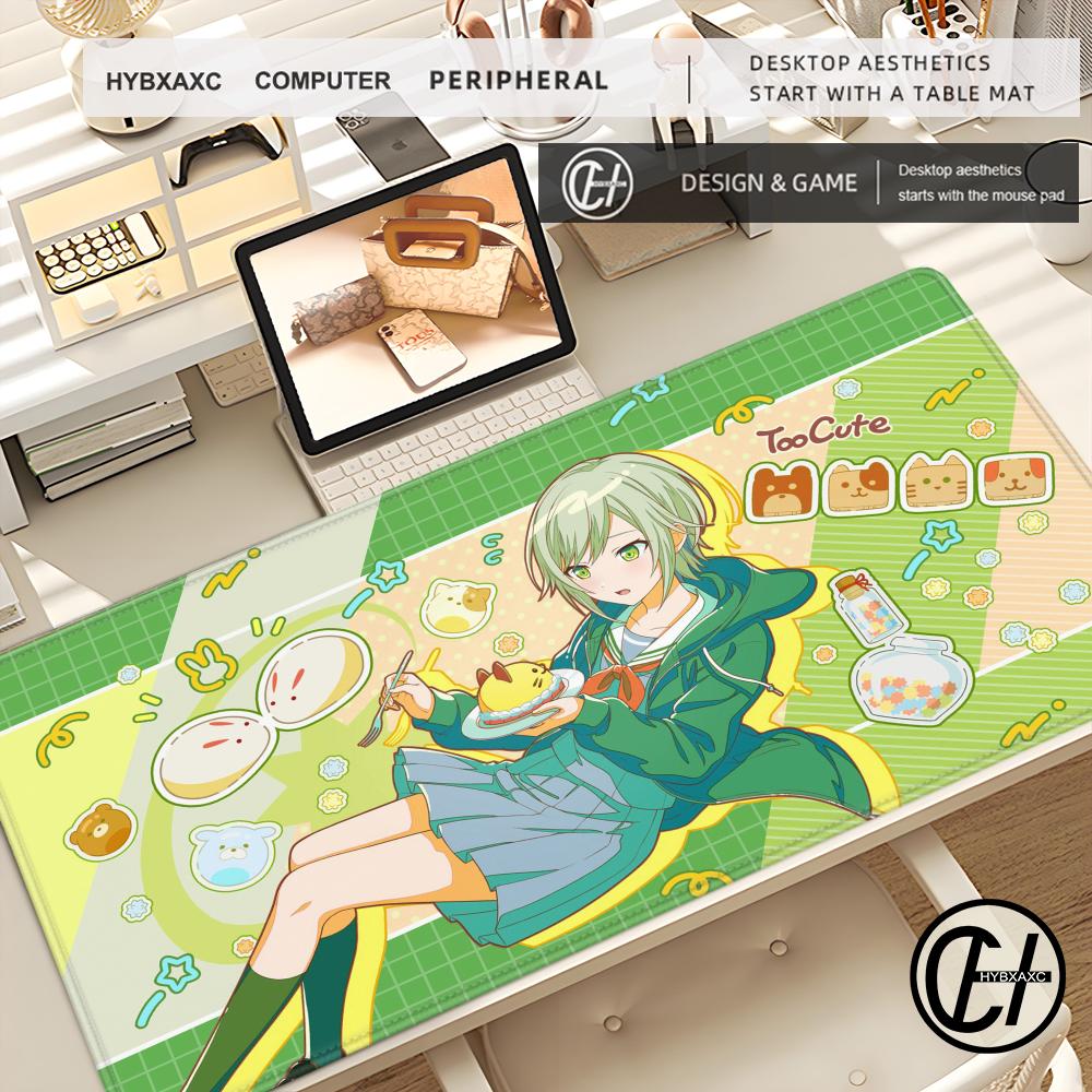 XXL Gaming Mousepad PProject Sekai Birthday Card Mouse pad Anime PPJSK Deskmat PC Cabinet Extended Mousemat Large Keyboard Mat