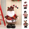 Рождественские куклы Снеговик/Санта/Лось Снеговик Кукла Санта Плюшевая с колокольчиком Украшения Санта Клауса Тканевая Плюшевая Лось Орнамент Фестиваль