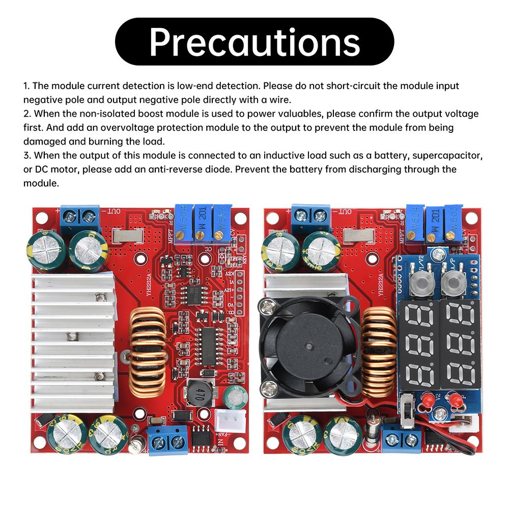 Mppt Constant Voltage And Constant Current Boost Charger Module DC 6-11V to DC 6-61V Step Up Module Buck Converter