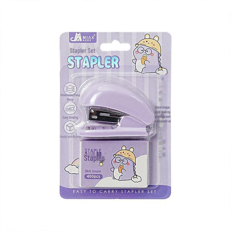Creative Mini Dinosaur Stapler Set - Cute, Portable, Labor-Saving Binding Tool for Students