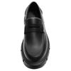 Zara Pu Classic Fashion Stitching Thick Sole Pocket Cover Loafers Men Loafers Black 12646520-38
