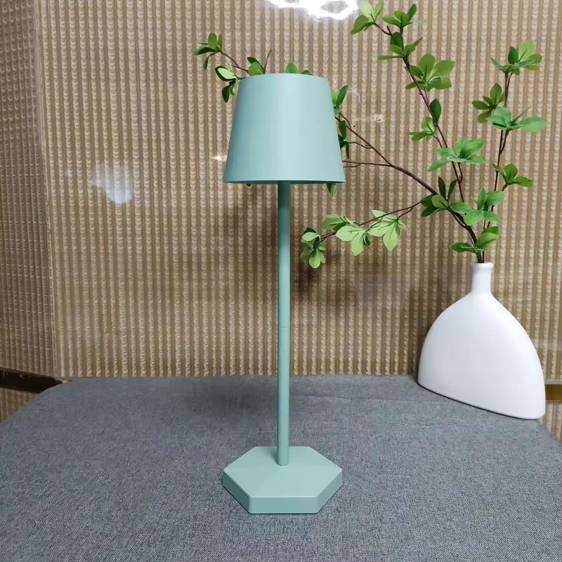 3 цвета Настольная лампа LED Сенсорное управление Настольный ночник Перезаряжаемая Беспроводная Лампа для чтения Для Декора Комнаты Отеля Бара Ресторана