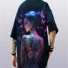 Футболка с принтом персонажей аниме 3D для мужчин, летняя повседневная мужская футболка, уличные трендовые топы, футболки с героями мультфильмов