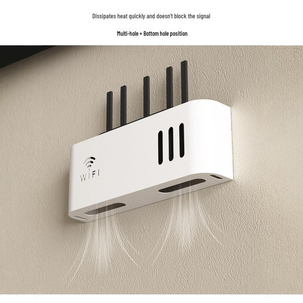 Настенный декоративный кронштейн для роутера и WiFi-роутера без сверления
