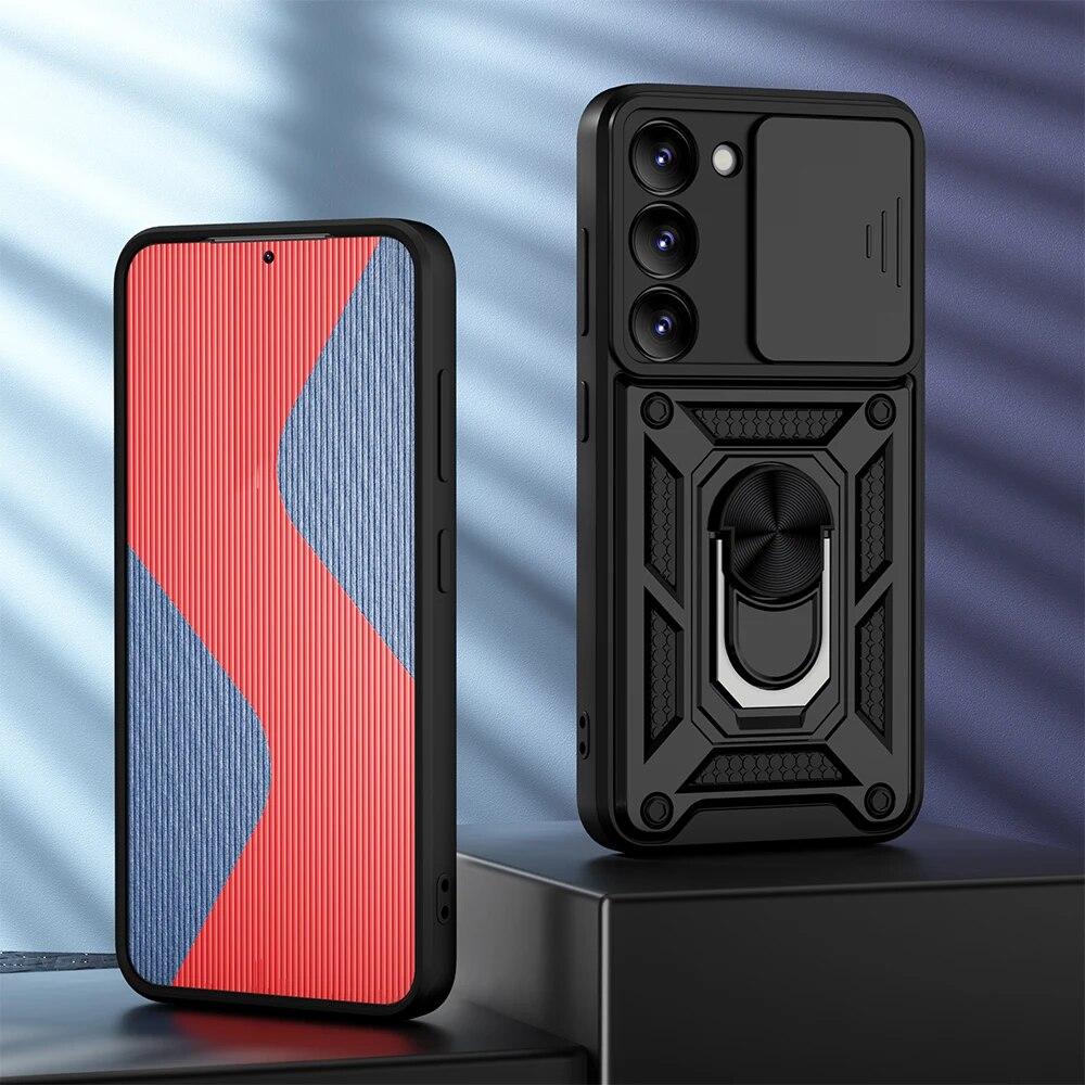 KEYSION Противоударный чехол для Samsung S24 Ultra 5G S23 FE 5G, защитное кольцо для объектива камеры, чехол для телефона Galaxy S23 Ultra 5G