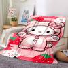 1 шт. Плед Hello Kitty с клубникой Легкий фланелевый плед для дивана, кровати, путешествий, кемпинга, гостиной, офиса, дивана, кресла