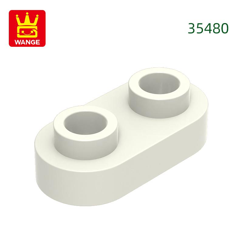 Нетоксичный 370 шт./лот 35480 Круглый 1x2 Открытый штырек Короткий круглый с 2 отверстиями Блок Moc Цветные Аксессуары Совместимые с Кирпичиком DIY Игрушки