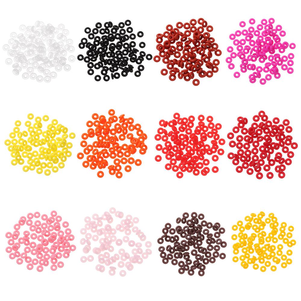 End Tackle Accessory Bracelet Bead Fixed Flat Round Matt Rubber Stopper Tippet Rig Ring O Ring