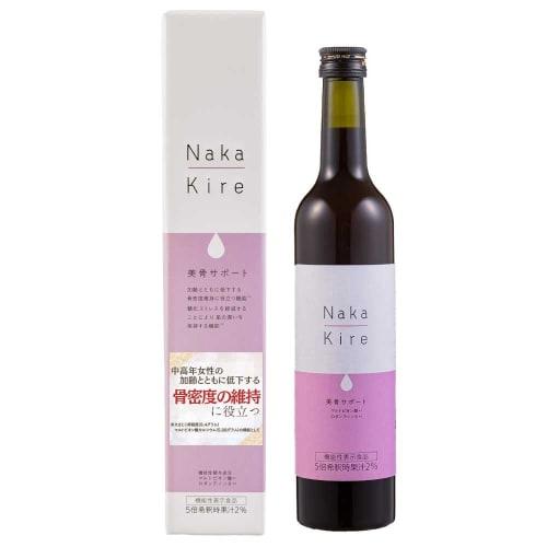 Naka-Kire Beautiful Bone Support, Pomegranate Flavor, 500ml (Dilutable), Functional Food with Maltobionic Acid, Rhodanthenon B, and Calcium, by Wada C