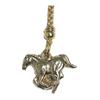 [Mode de la Casa] Good Luck Zodiac Amulet, Year of the Horse, Horse Motif, Gold Plated Alloy Charm, Netsuke Strap, Made in Japan