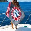 1PC Custom Name Beach Towel Bayern Munich Crest Beach Towel, Suitable for Camping, Travel, Beach Accessories, Super Absorbent, Family Gift