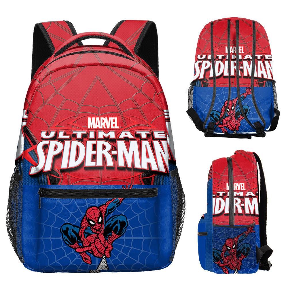 Spider-Man Backpack Elementary School Cartoon School Bag Boys Printed Backpack Superman Spider-Man