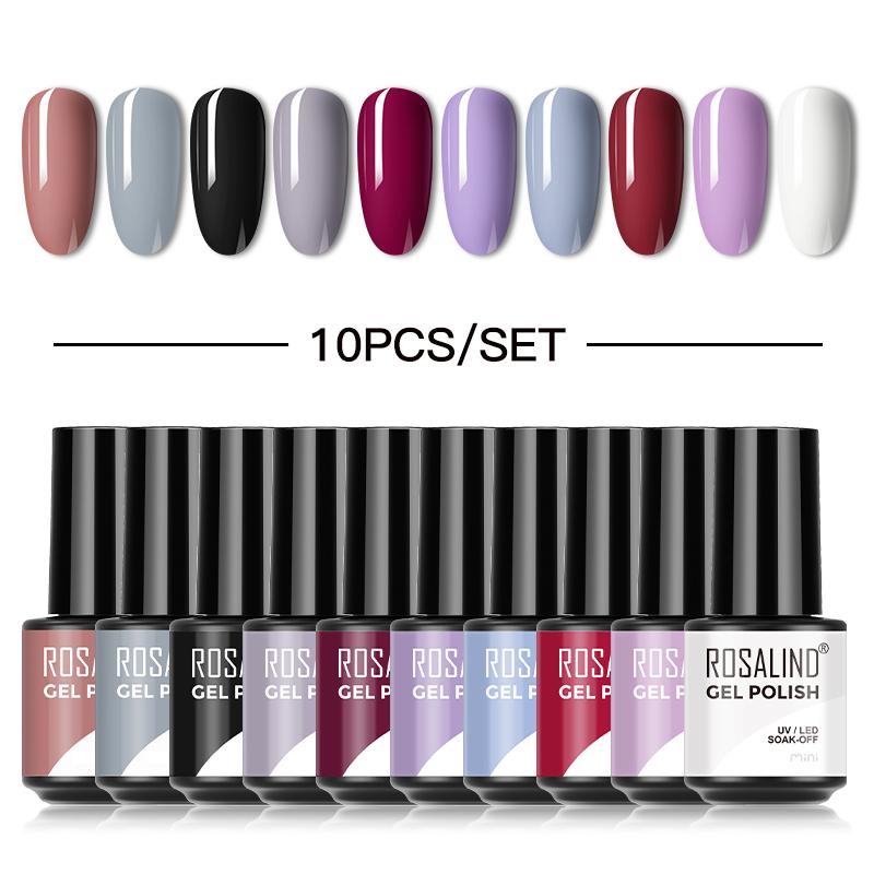 4 шт./10 шт./лот, гель-лак для ногтей, яркий блестящий УФ-гель, набор лаков для ногтей, полуперманентный гибридный лак для ногтей, художественный гель