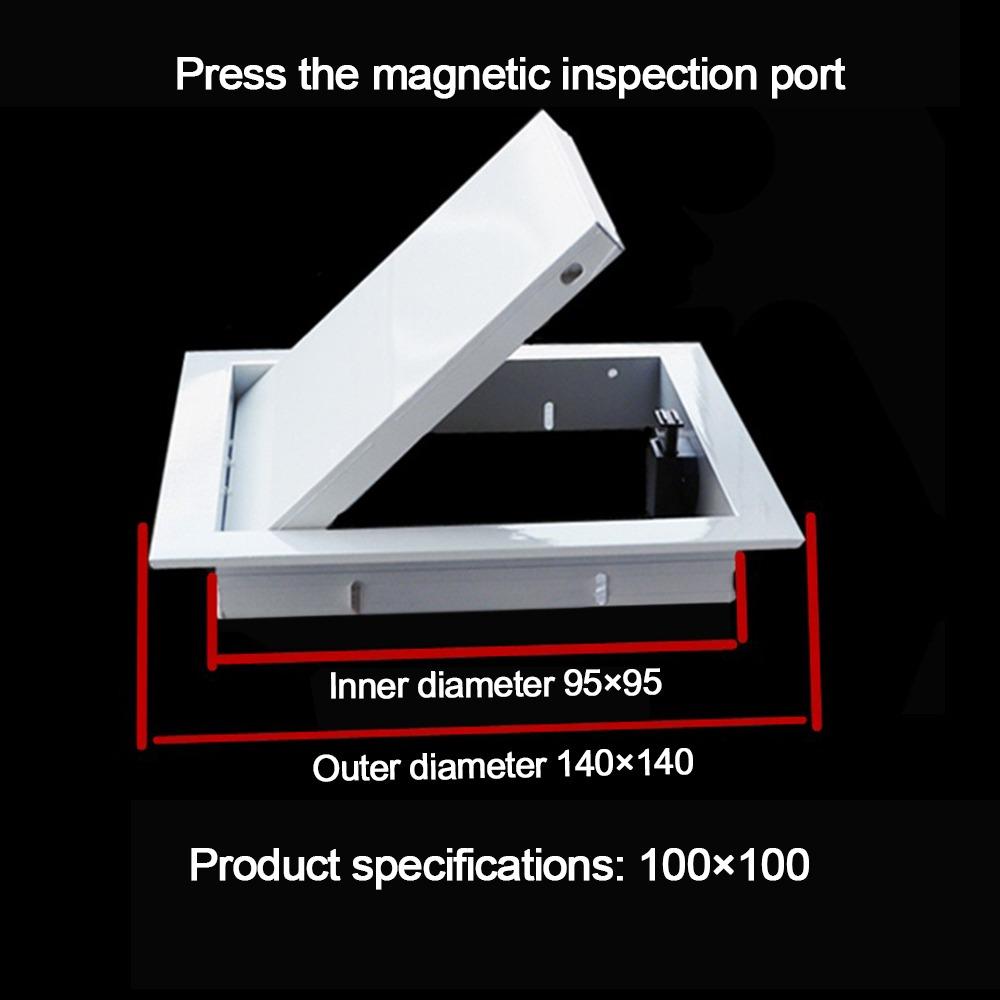 Алюминиевый сплав Ревизионная панель Легко защелкивающаяся Съемная Крышка для отверстия в стене/потолке Ревизионный люк Отверстие для осмотра Вровень Универсальный