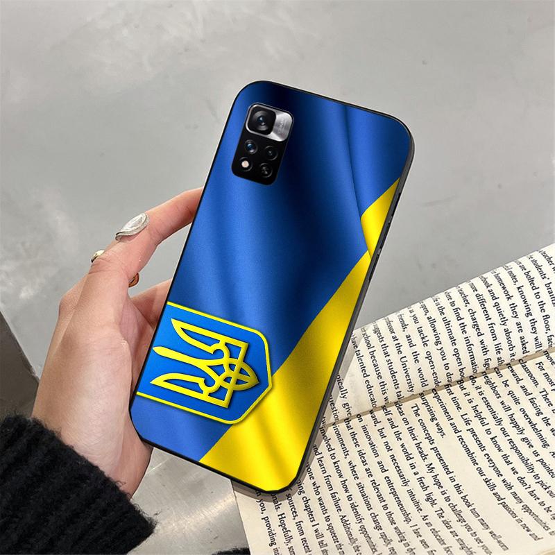 Phone Case For Xiaomi Redmi Note 11S 11 10 Pro 9Pro 8Pro Note9 9S 10S 9T Redmi 10 10C 9C 9A Ukraine Flag Case Funda Capa Cell