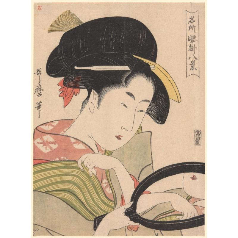 Japanese Geisha Illustration Poster Print Sexy Women Ukiyo E Canvas Painting Antique Asian Wall Art Living Room Home Decor Gifts