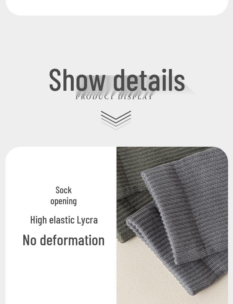 Мужские бесшовные хлопковые носки с раздельным пальцем: Solid & Striped, Дышащие, Антибактериальные, Устойчивые к запаху, Повседневные до середины икры.