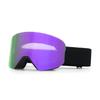 Magnetic Snap-on Ski Goggles With Anti-Fog Double Lens Adults Snowboarding Hiking Windproof UV Protection