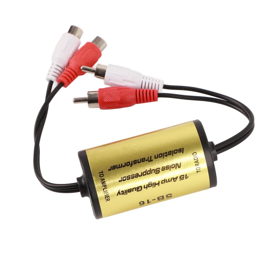 15A Noise Suppressor Stereo Anti Interference Audio Amplifier Filter Ground Loop Noise Isolator