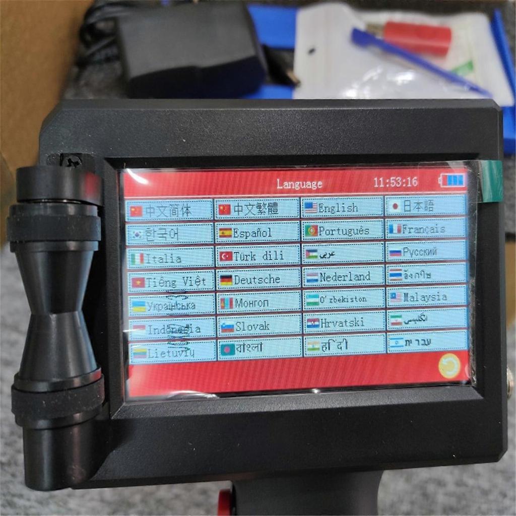 QR Bar Code Expiry Date Logo Label Portable Mini Handheld Thermal Inkjet Printer Fg