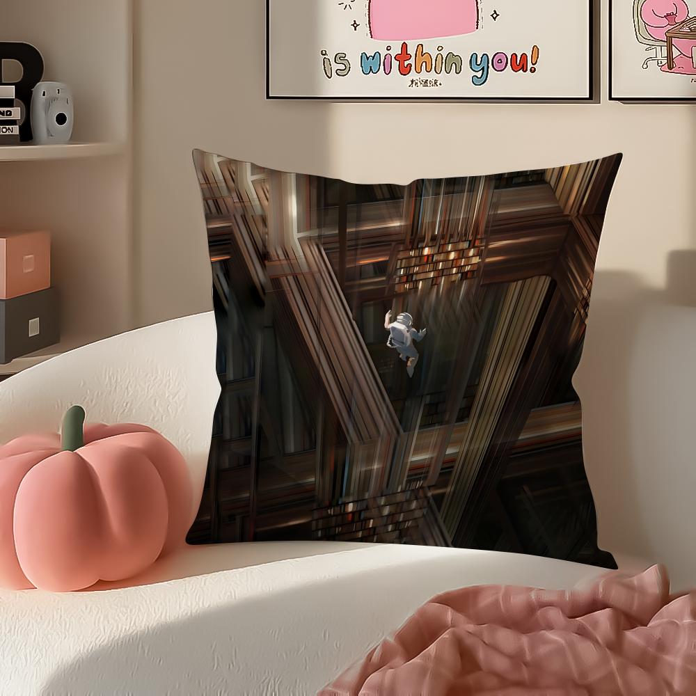 Classic Epic SciFi American Movie IInterstellar Cushion Cover Pillowcase Short Plush Invisible zipper Room Sofa Cushion Cover