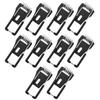10pcs Cold-rolled Steel Panel Lamp Spring Clip Black Lamp Circlip Mounting Bracket  Electrician