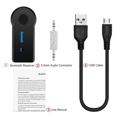 2 в 1 беспроводной Bluetooth 5.0 приемопередатчик адаптер 3,5 мм автомобильный музыкальный аудио AUX автомобильный Bluetooth приемник Bluetooth адаптер Bluetooth для ПК