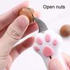 Cat Paw Box Cutter Cat Claw Design Box Paper Knife Retractable Cat Scratching Knife Mini Cardboard Sealing Tape Cutter