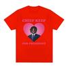 Футболка Rapper Chief Keef for President, мужская модная повседневная футболка с коротким рукавом, эстетические винтажные футболки большого размера, уличная одежда
