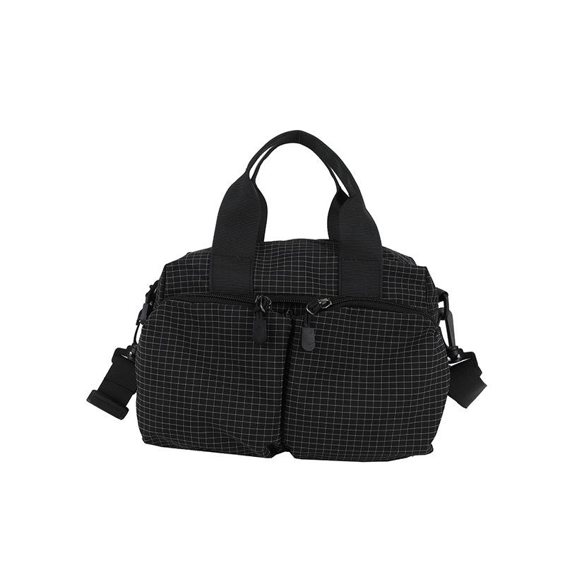 Personalized solid color lightweight small bag women's 2026 autumn new casual contrasting color messenger bag portable pillow bag