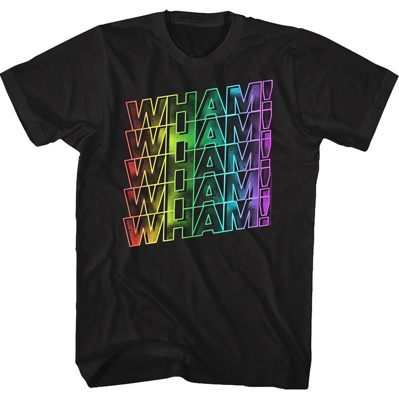 Wham Mighty Band Джордж Майкл Рок Ретро Повседневная Футболка Мужская и Женская Люксовый Бренд Топ 2026 Новая Группа