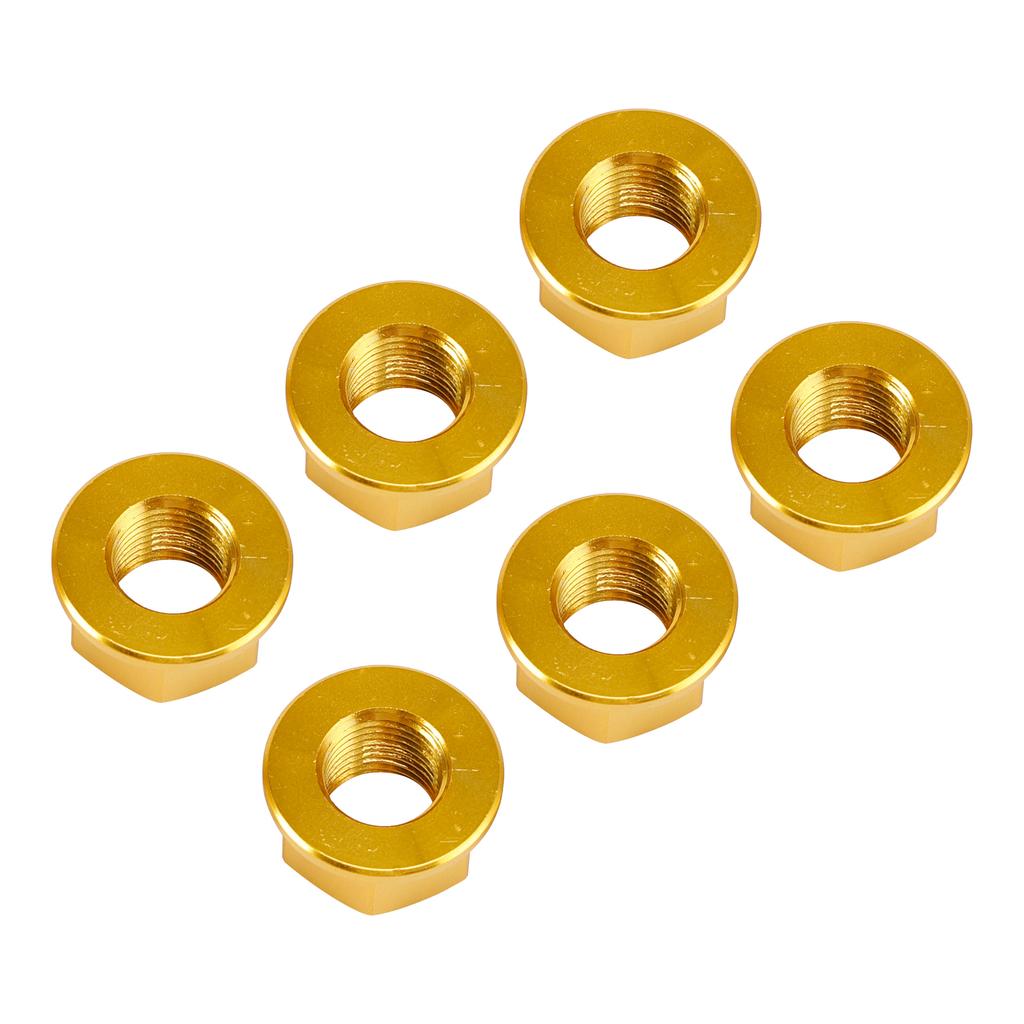 6x Rear Sprocket Nuts M10 X 1 Gold For Ducati 1098 1098S 1098R 1198 S 2007-2011