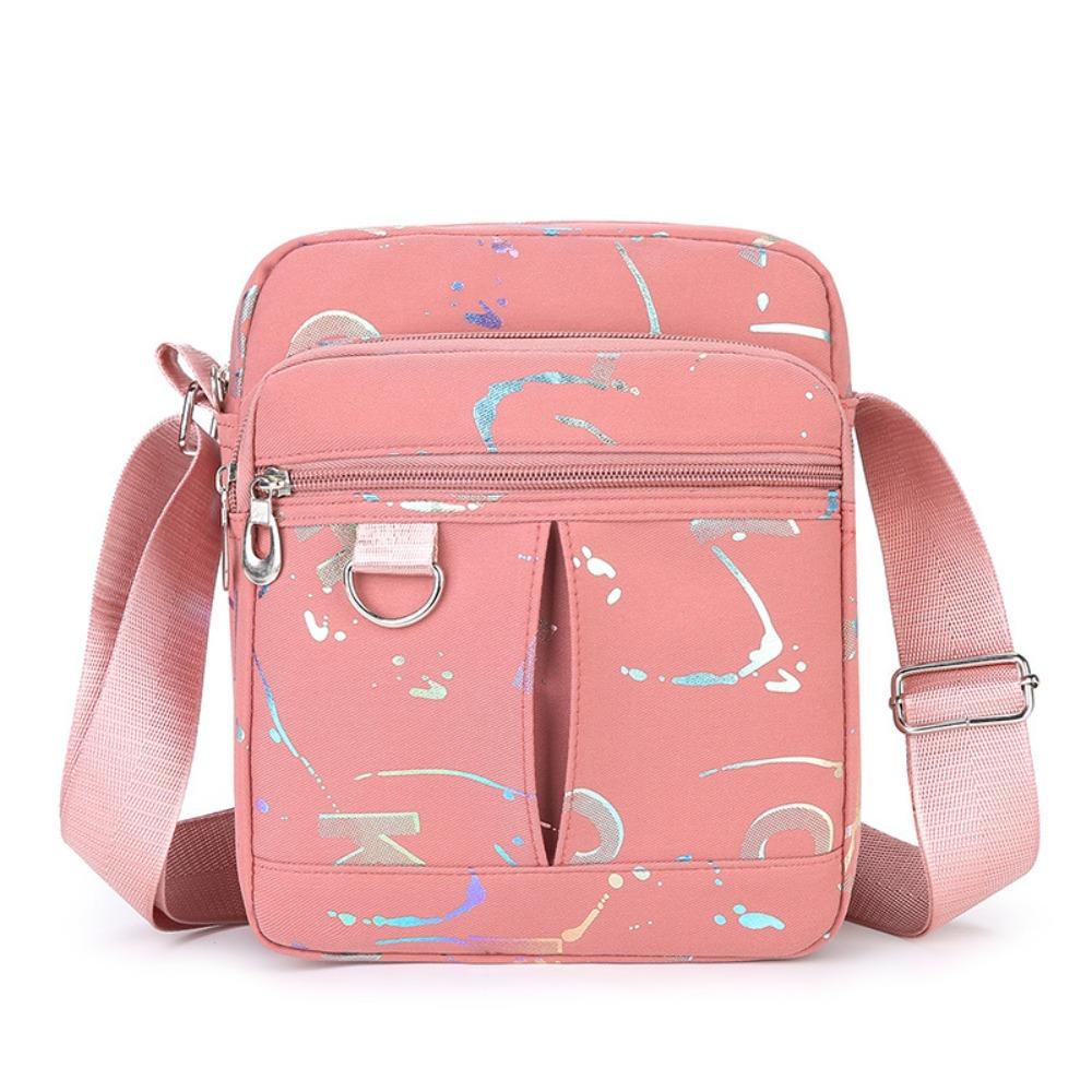 Нейлоновая сумка через плечо с принтом и несколькими карманами, легкая повседневная сумка через плечо, подарок на День матери