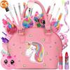 Оригинальный детский набор косметики «Милый единорог», сумочка, цветная сумка для ролевых игр, рождественский подарок на день рождения племяннику, новый продукт, 1 шт.
