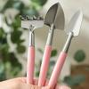3pcs/Set Premium Gardening Tool Flower Rake Spade Beach Soil Scoop Growing Garden Flower Pots Household Plant Pine Soil Shovel