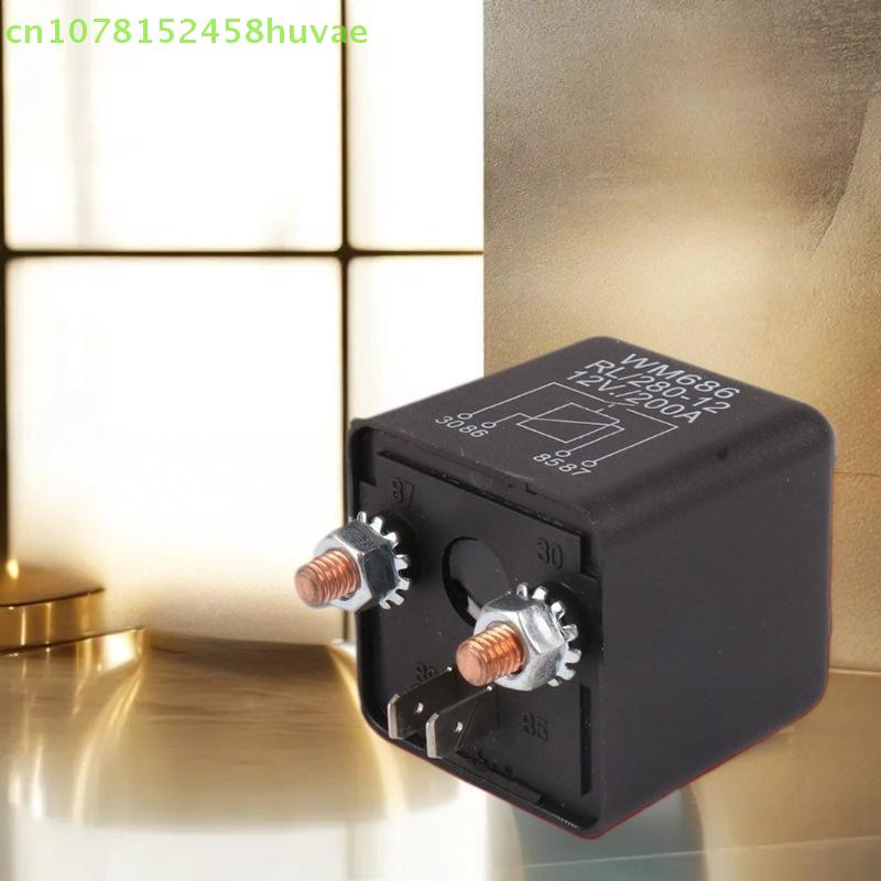 1 Pc 12V 24V Power Automotive Heavy Current Start Relay 200A High Power 4P Starting Relay Car Relay Modular Relays