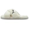 Fluff X Strap Slide Whisper White Women Sneakers Black 384936-02