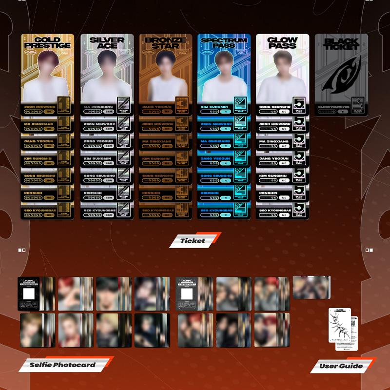 CLOSE YOUR EYES 3-й мини-альбом blackout (билет вер.)